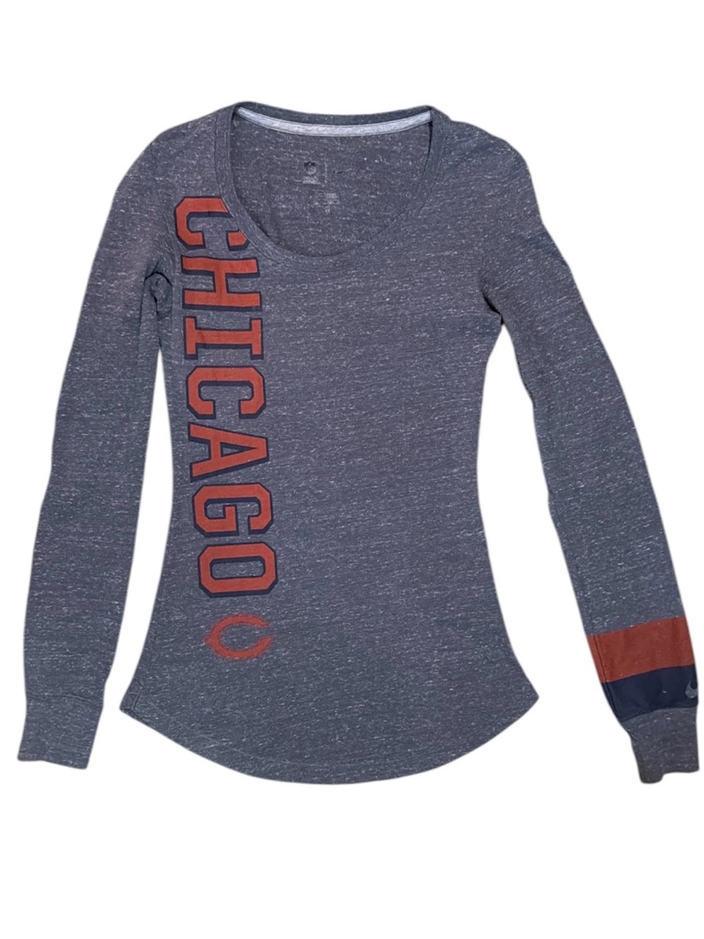 Nike NFL Team Apparel Chicago Bears Long Sleeve Graphic Tee XS Football